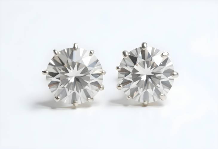 Sophisticated Group of Diamond Earrings with Step Size Displayed